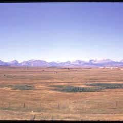 Looking west toward Rockies, plains in the foreground