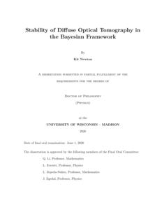 Stability of Diffuse Optical Tomography in the Bayesian Framework