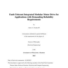 Fault-Tolerant Integrated Modular Motor Drive for Applications with Demanding Reliability Requirements