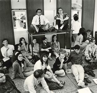 Sit-in at the Peterson Building