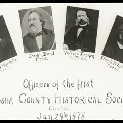 Officers of the first Kenosha County Historical Society
