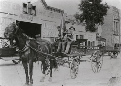 Horse and wagon for the Menasha Furniture Store