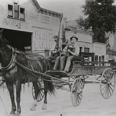 Horse and wagon for the Menasha Furniture Store