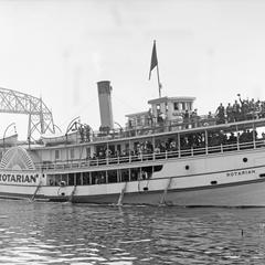 Rotarian Leaving Dock with Passengers