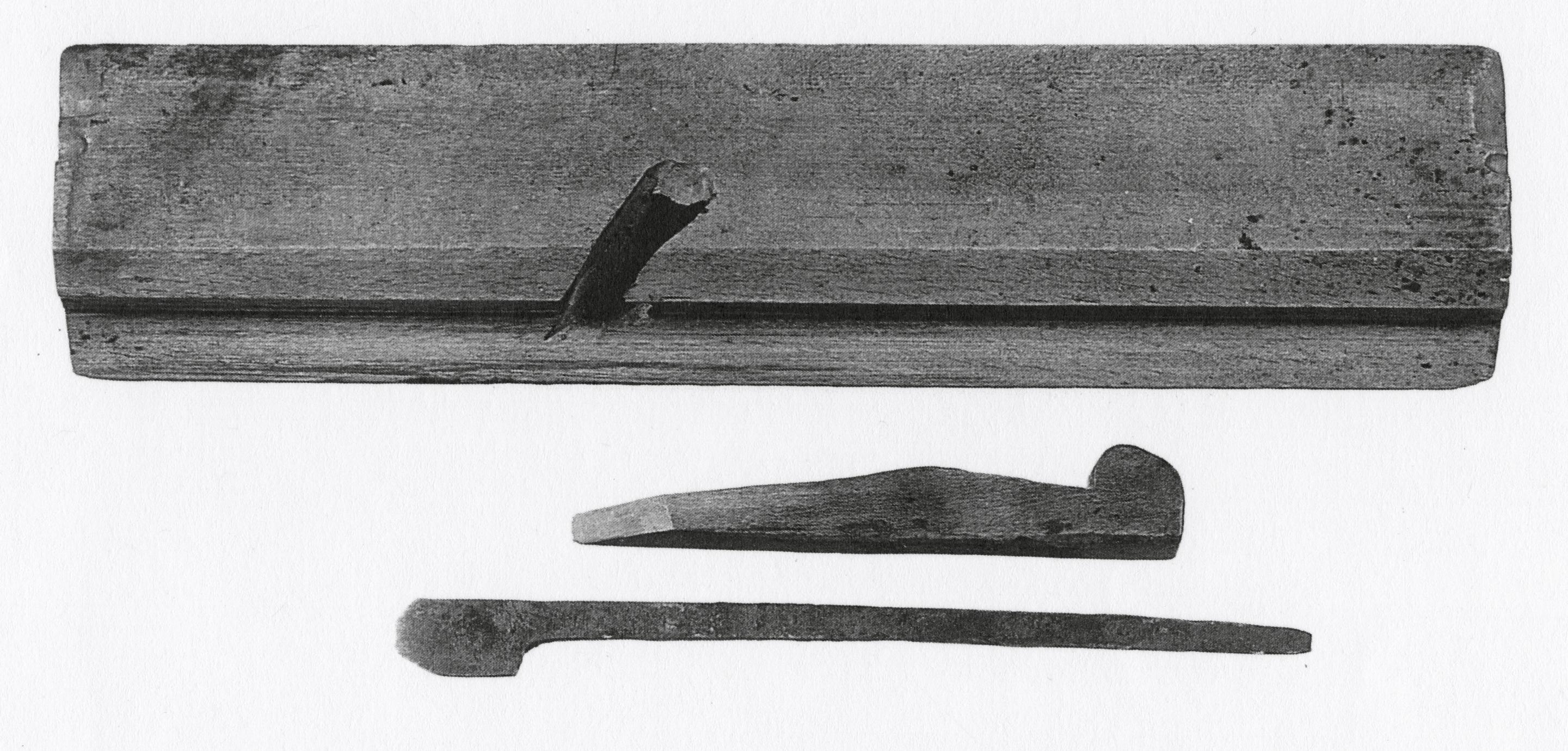 Black and white photograph of a bead and double quirk plane.