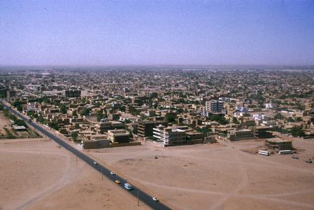 Aerial View of Edge of Cairo