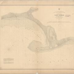 Preliminary chart of Tawas Harbor [Harbor of Refuge, Lake Huron]
