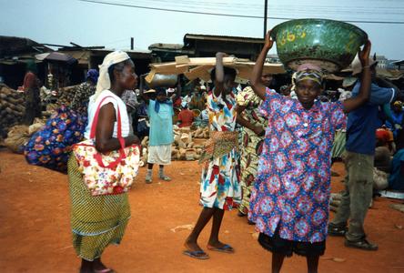 Yam traders at Kumasi market