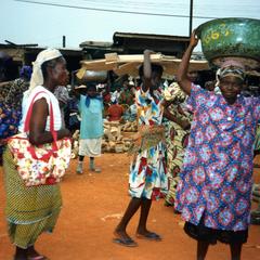 Yam traders at Kumasi market