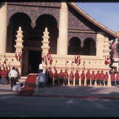 Vat Ong Tu oath ceremony--traditional honor guard