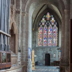 Hereford Cathedral interior south choir aisle