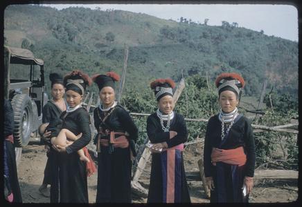 Hmong (Meo) women with silver rings