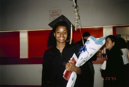African American student at 1995 graduation