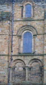 Durham Cathedral windows and arcade on north side of nave
