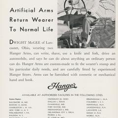 Hanger Prosthetics advertisement