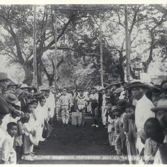 Filipino gymnastic performers, July 4th, 1899, Cavite