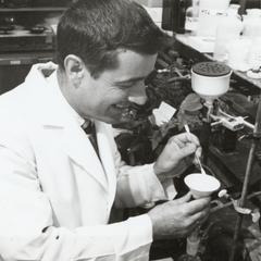 Hector DeLuca in laboratory