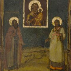 The Madonna Tikhvinskaya with Saints Sergei and Stephen