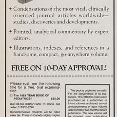 The 1983 Year Book of Pediatrics advertisement