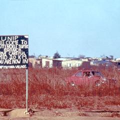 Sign for the Single Political Party at Entrance to Mutendere Suburb