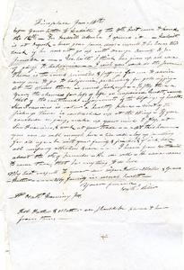 Letter from Nathaniel Miller to Nathaniel Dominy VII