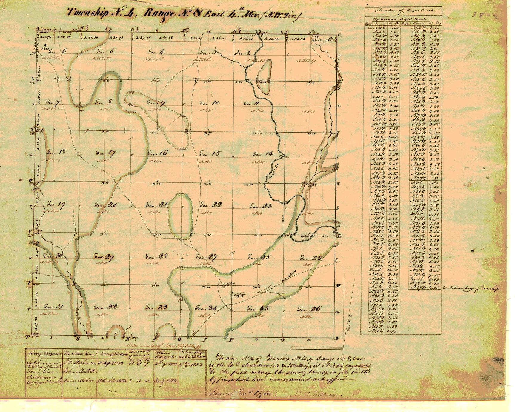 [Public Land Survey System map: Wisconsin Township 04 North, Range 08 East]