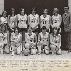 UW Center Barron County women's basketball team