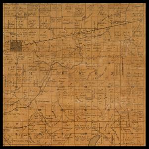 Hudson Township plat map, 1857