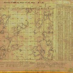 [Public Land Survey System map: Wisconsin Township 40 North, Range 15 West]