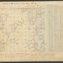 [Public Land Survey System map: Wisconsin Township 40 North, Range 15 West]