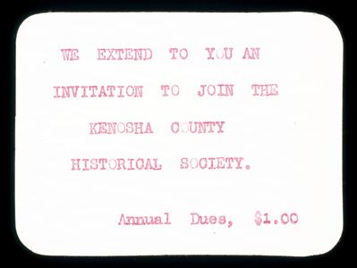 Invitation to Historical Society meetings