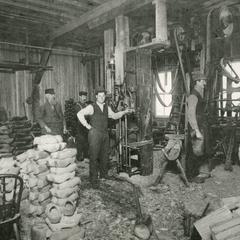 Interior of Baivier Wooden Shoe Factory