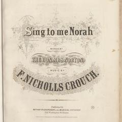 Sing to me Norah