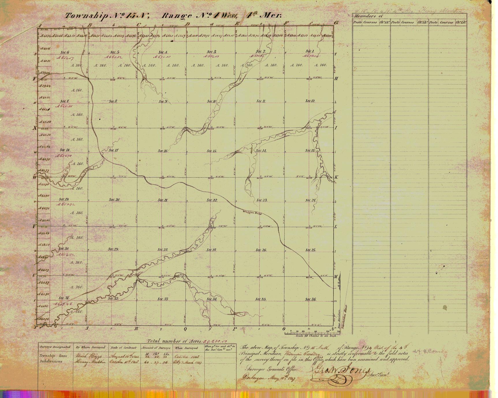 [Public Land Survey System map: Wisconsin Township 15 North, Range 04 West]