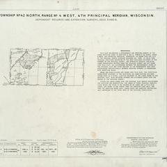 [Public Land Survey System map: Wisconsin Township 42 North, Range 04 West]