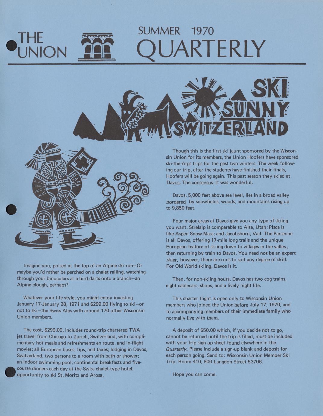 The Union quarterly Summer 1970 - Full view - UWDC - UW-Madison Libraries