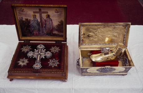 Relics at the Prophet Elias Skete