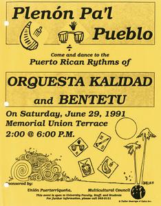 Poster for performance by Orquestra Kalidad and Bentetu