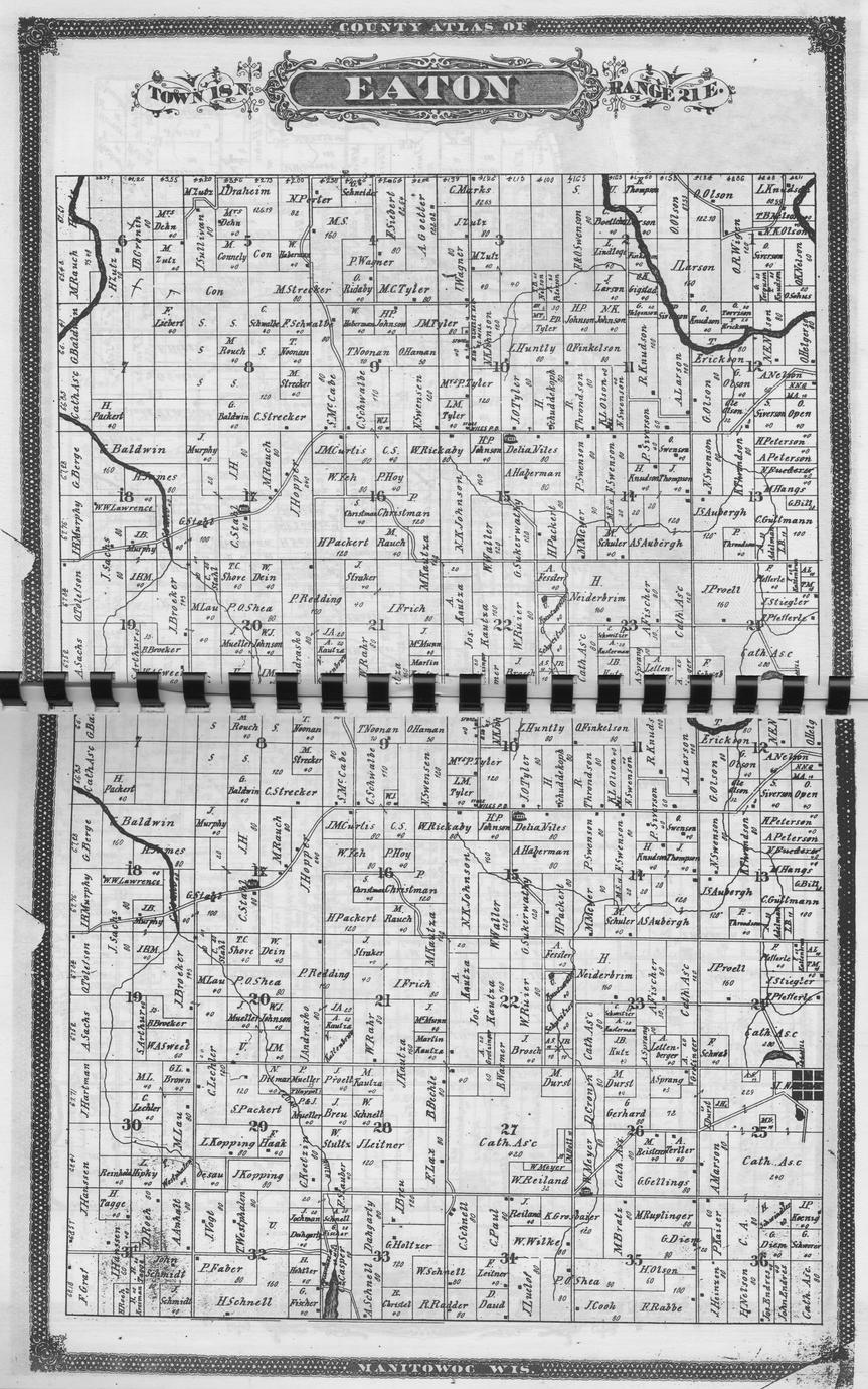 Manitowoc County 1878 Plat Book Index : An Index Of The Personal Names ...