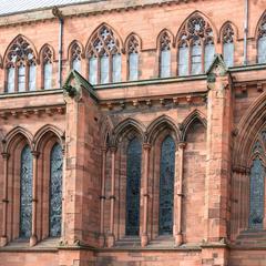 Carlisle Cathedral exterior south side of chancel