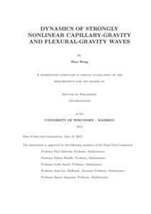 Dynamics of strongly nonlinear capillary-gravity and flexural-gravity waves