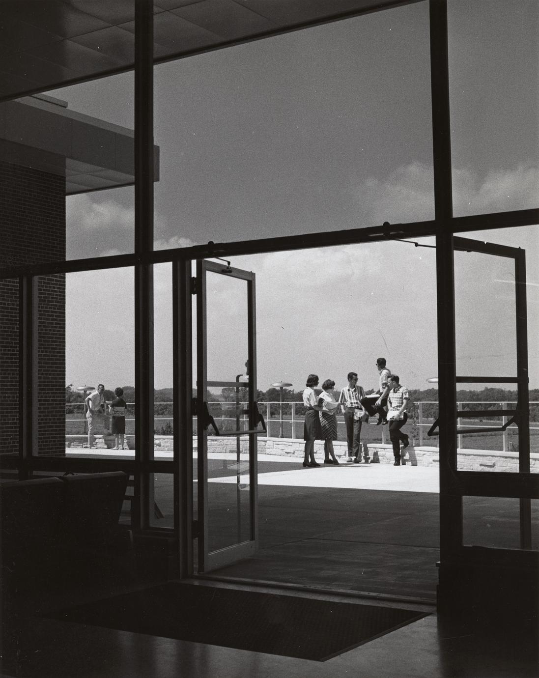 View from the north terrace, UW Center-Sheboygan, 1964