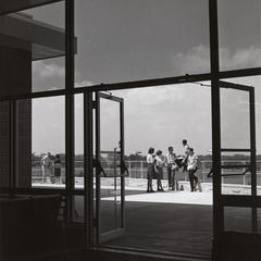 View from the north terrace, UW Center-Sheboygan, 1964