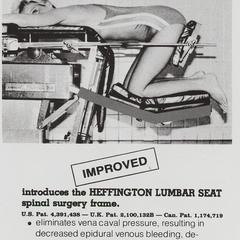 Heffington Lumbar seat advertisement