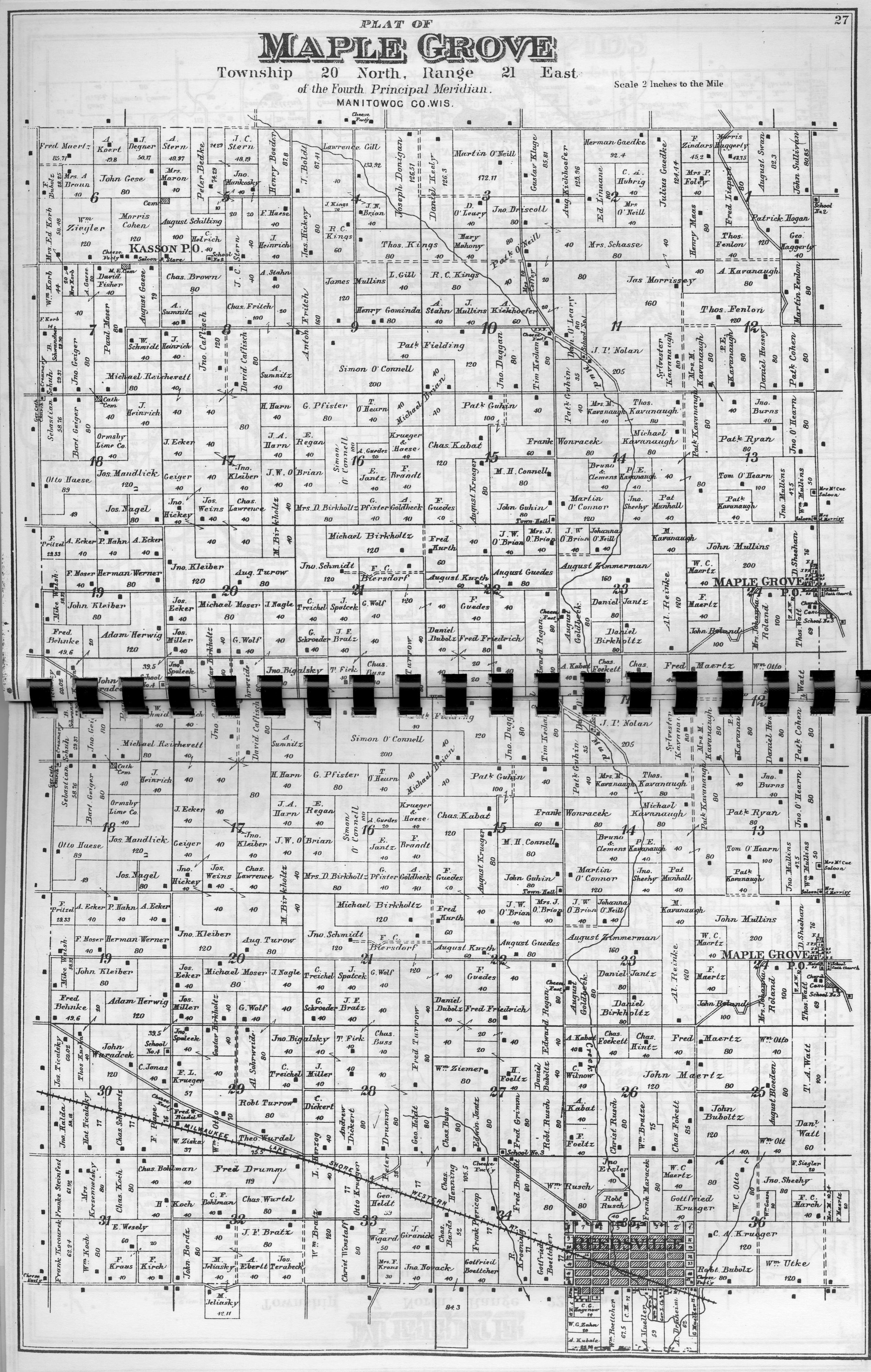 Manitowoc County 1893 plat book index : an index of the personal names ...