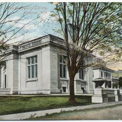 Postcard Wausau Public Library - 1910