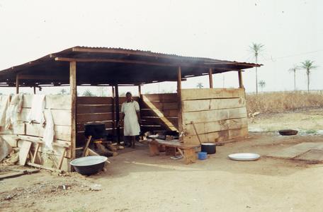 Outdoor kitchen at Olashore schoo