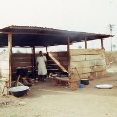 Outdoor kitchen at Olashore schoo