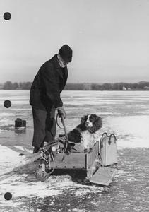 Ernie Swift ice fishing