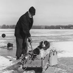 Ernie Swift ice fishing